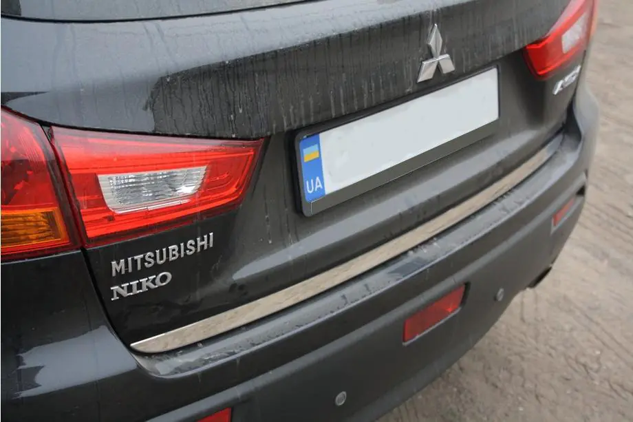 Mitsubishi ASX 2010-2023 рр. Кромка багажника (нерж.) Carmos - Турецька сталь Фото 4