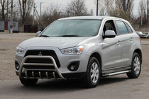 Mitsubishi ASX 2010-2023 рр. Кенгурятник WT003 (нерж.) фото 3