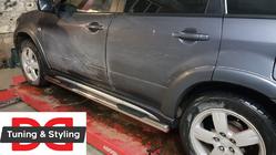 Mitsubishi Outlander 2001-2006 рр. Бічні труби (2 шт., нерж) фото 3