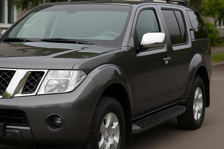 Nissan Pathfinder R51 2005-2014 рр. Накладки на дзеркала (2 шт, нерж.) Image