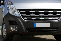 Накладки на противотуманки (2 шт., нерж.) фото 1