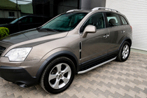 Opel Antara 2006-2017 рр. Бокові пороги Fullmond (2 шт, алюм.) фото 1