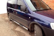 Opel Combo 2002-2012 рр. Бічні труби (2 шт., нерж.) фото 1