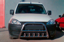 Opel Combo 2002-2012 рр. Кенгурятник (нерж.) фото 1