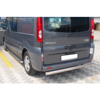Задній захист AK002 (нерж) Opel Vivaro 2001-2015 рр. фото 1