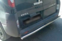 Renault Trafic 2001-2015 рр. Задній захист AK002 (нерж) фото 2