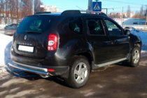 Renault Duster 2008-2017 рр. Задня дуга пряма (нерж.) фото 5