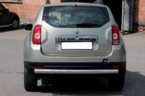 Renault Duster 2008-2017 рр. Задня дуга пряма (нерж.) фото 1