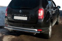 Dacia Duster 2008-2018 рр. Задня дуга пряма (нерж.) фото 1