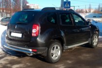 Dacia Duster 2008-2018 рр. Задня дуга пряма (нерж.) фото 2