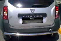 Dacia Duster 2008-2018 рр. Задня дуга пряма (нерж.) фото 6