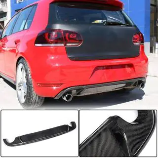 Дифузор заднього бампера V2 (для GTI HB 2010-2013, Карбон) фото 1