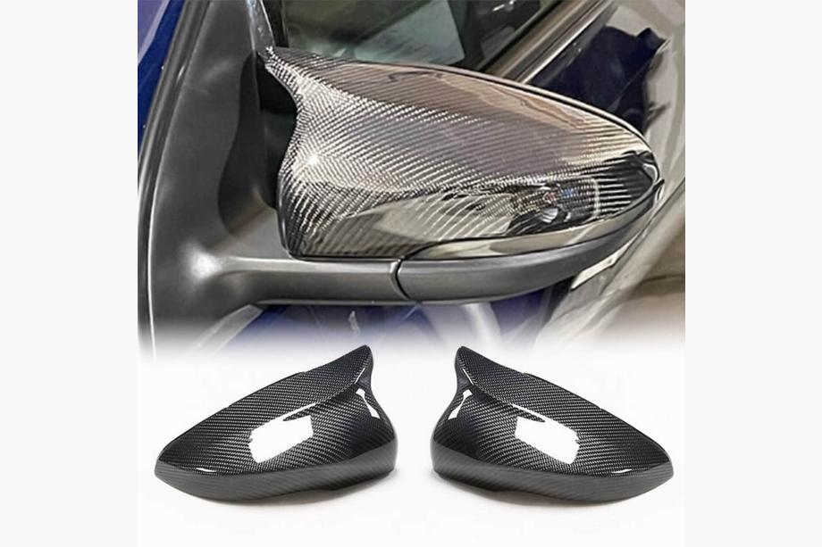 Volkswagen Golf 6 2008-2014 рр. Кришки дзеркал V2 (для HB 2010-2013, Карбон) Фото 1