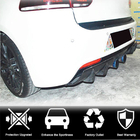 Volkswagen Golf 6 2008-2014 рр. Дифузор заднього бампера V2 (для R/R20 HB 2010-2013, Карбон) фото 2