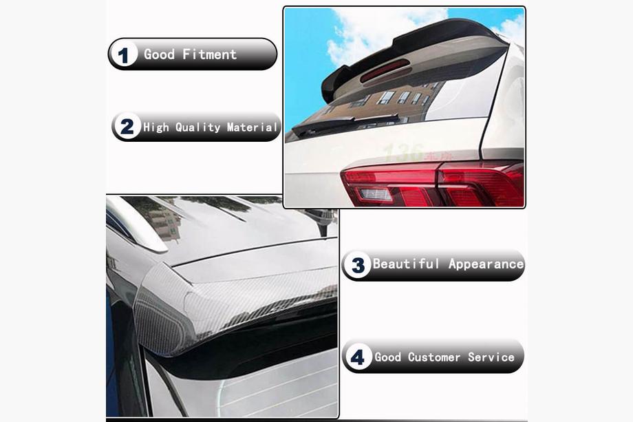 Volkswagen Tiguan 2016-2023 рр. Спойлер (для 2016-2019, Карбон) Фото 3