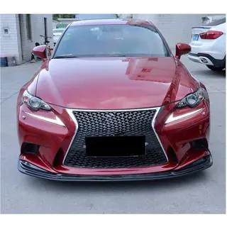 Накладка на передній бампер Lip (для F-Sport 2013-2016, Карбон) фото 2