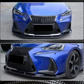 Накладка на передній бампер Lip (для Base/F-Sport 2016-2020, Карбон) фото 1