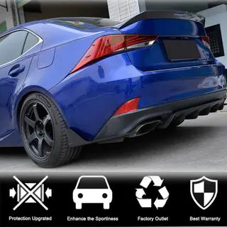 Накладки на задній бампер (для Base/F-Sport 2016-2020, Карбон) фото 3