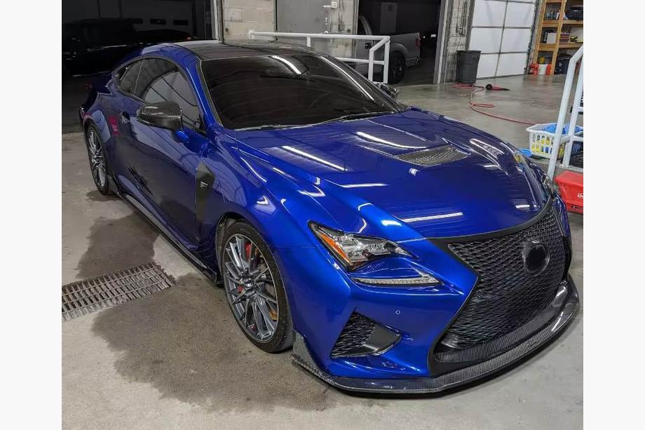 Lexus RC 200t 2014- рр. Бокові пороги (для RC F 2014-2018, Карбон) Фото 3