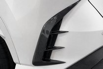 Lexus RX 2022- рр. Накладки на задній бампер (Карбон) фото 2