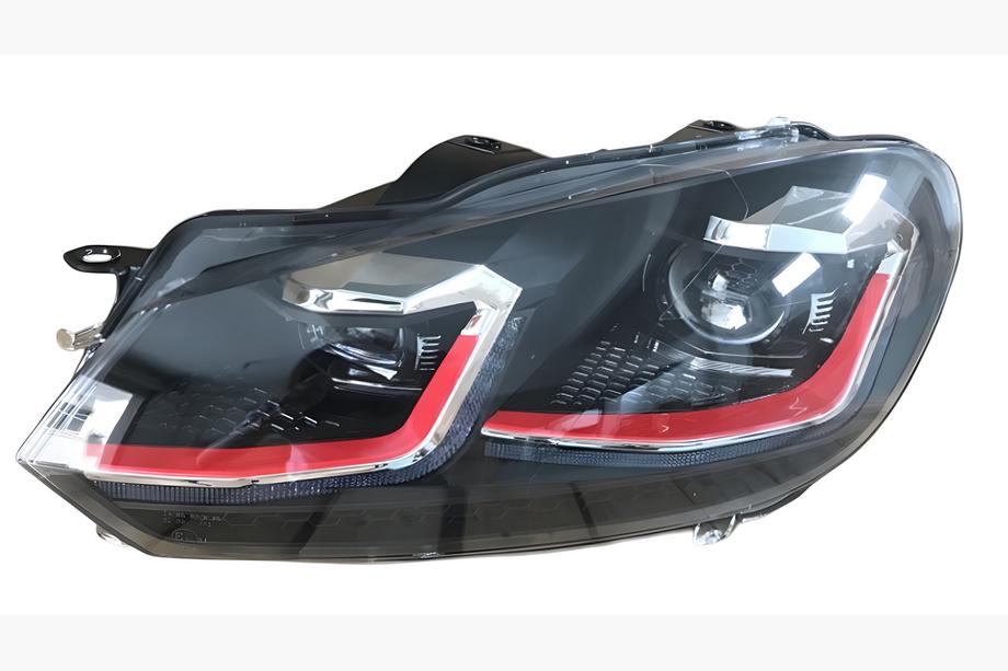 Volkswagen Golf 6 2008-2014 рр. Передні фари Golf 7 Style Red (2 шт) Image