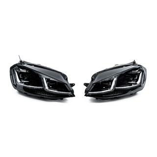 Передні фари Silver Style 2017+ (Для 2012-2017, 2 шт) Volkswagen Golf 7/E-Golf 2012-2020 рр. фото 1