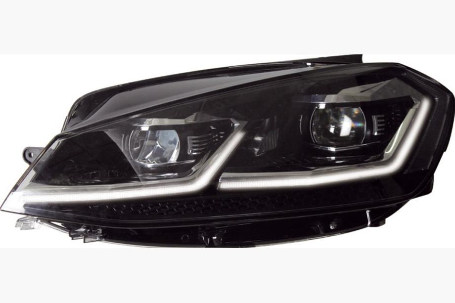 Volkswagen Golf 7/E-Golf 2012-2020 рр. Передні фари Silver Style 2017+ (2012-2017, 2 шт) Image