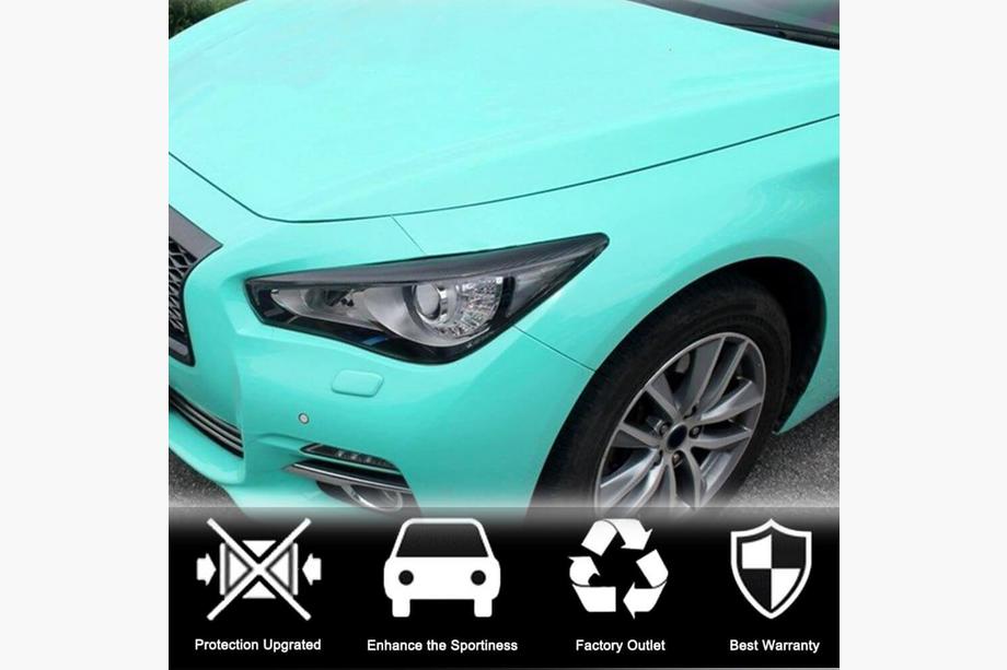 Infiniti Q50/Q60 2013-2024 рр. Вії на фари (для Q50 2014-2017, Карбон) Фото 2