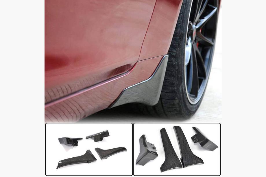 Infiniti Q50/Q60 2013-2024 рр. Бризковики (для Q50 Base/Sport 2014-2017, Карбон) Фото 1