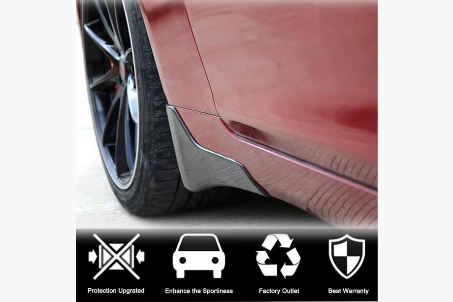 Infiniti Q50/Q60 2013-2024 рр. Бризковики (для Q50 Base/Sport 2014-2017, Карбон) Фото 2