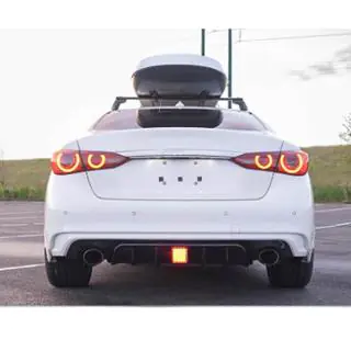Дифузор заднього бампера V1 (для Q50 Base/Sport 2018-2023) фото 2