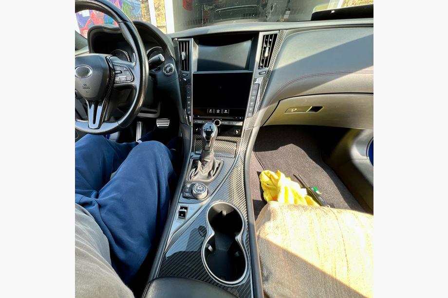Infiniti Q50/Q60 2013-2024 рр. Карбонові вставки в салон (для Q50) Фото 4