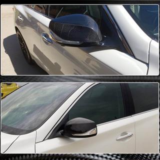Накладки на дзеркала V1 (Карбон) Infiniti Q50/Q60 2013-2024 рр. фото 3