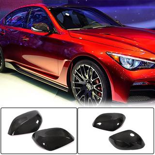 Накладки на дзеркала V2 (Карбон) Infiniti Q50/Q60 2013-2024 рр. фото 2