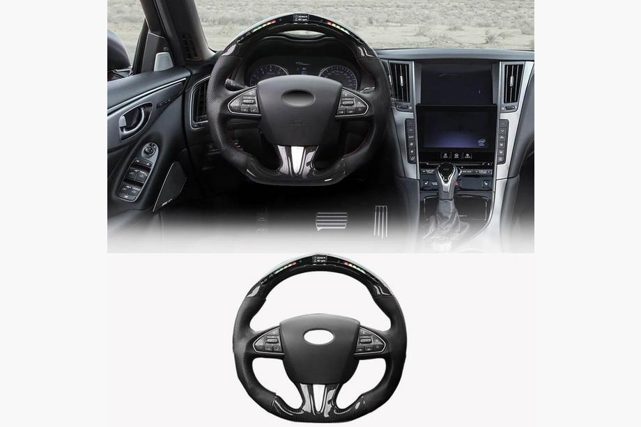 Infiniti Q50/Q60 2013-2024 рр. Анатомічне кермо (для 2014-2017, Карбон) Image