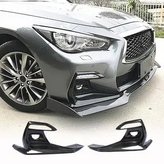 Накладки на протитуманки (для Q50 Sport 2018-2022, Карбон) Infiniti Q50/Q60 2013-2024 рр. фото 1