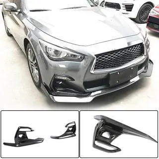 Накладки на протитуманки (для Q50 Sport 2018-2022, Карбон) Infiniti Q50/Q60 2013-2024 рр. фото 2