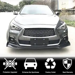 Накладки на протитуманки (для Q50 Sport 2018-2022, Карбон) Infiniti Q50/Q60 2013-2024 рр. фото 3