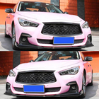 Накладка на передній бампер Lip V1 (для Q50 Sport 2018-2022, Карбон) фото 2