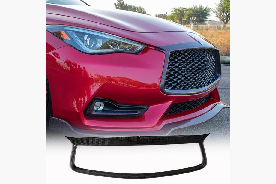 Infiniti Q50/Q60 2013-2024 рр. Обведення решітки радіатора (для Q60 2016-2022, Карбон) Фото 1