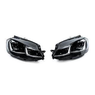 Передні фари Silver (2017-2020, 2 шт) Volkswagen Golf 7/E-Golf 2012-2020 рр. фото 2
