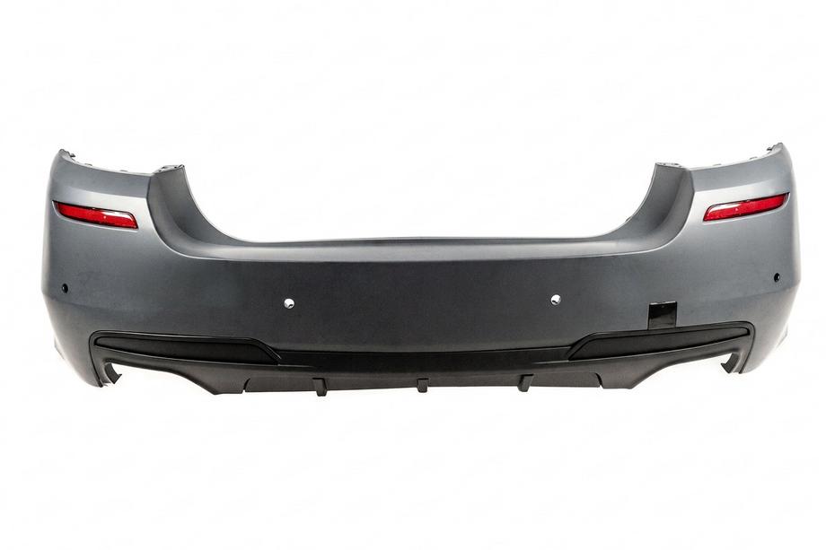 BMW 5 серія F10/F11 2010-2016 рр. Задній бампер з дифузором М-Performance (для F10, під двосторонній подвійний вихлоп) Image