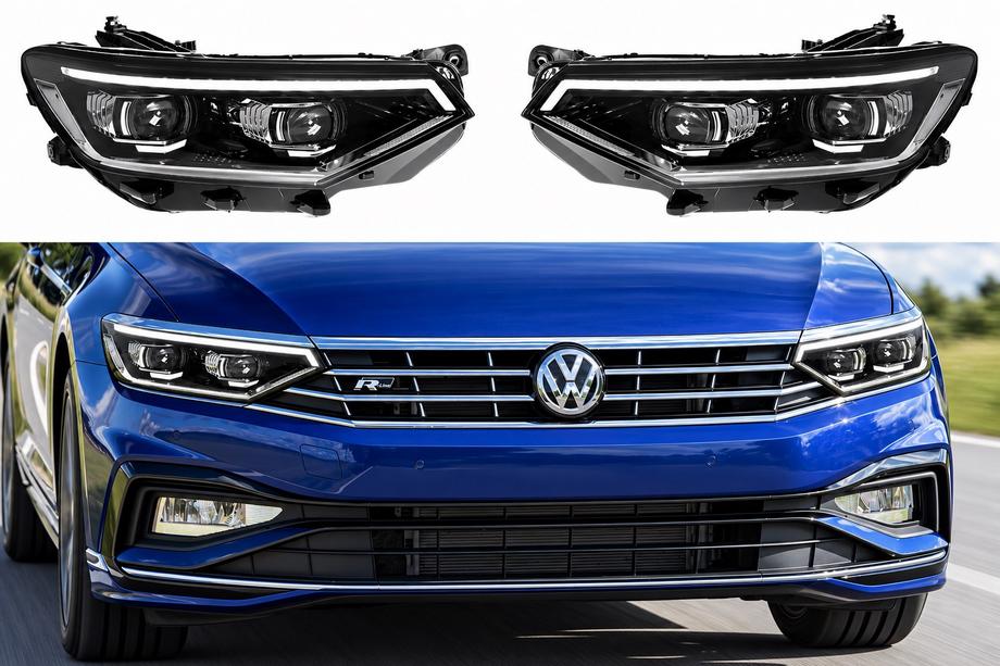 Volkswagen Passat B8 2015-2023 рр. Передні фари з блоками FullLed (Для EU, 2019-2023, 2 шт) Фото 1