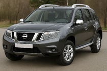 Nissan Terrano 2014- рр. Накладки на дзеркала V1 (2 шт, ABS) фото 1