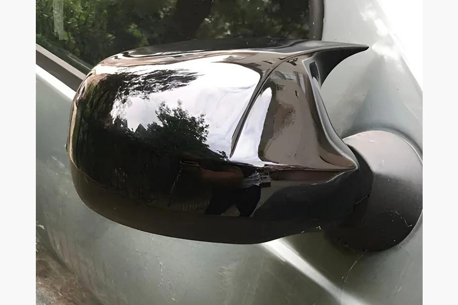 Dacia Sandero 2007-2013 рр. Накладки на дзеркала BMW-Style (2 шт) Image