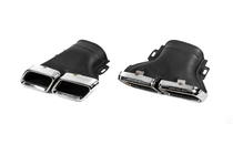 Задній дифузор з насадками Silver (для AMG/AMG-Line, Дизайн E63 2016-2020) фото 5