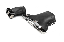 Задній дифузор з насадками Silver (для AMG/AMG-Line, Дизайн E63 2016-2020) фото 6