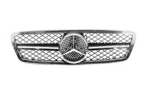 Mercedes C-class W203 2000-2007 рр. Передня решітка AMG фото 3