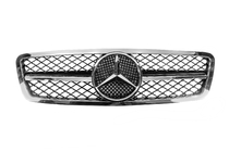 Mercedes C-class W203 2000-2007 рр. Передня решітка AMG фото 4