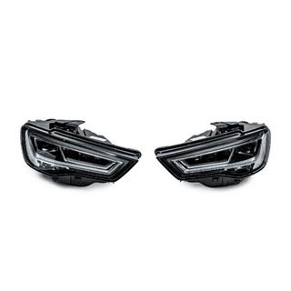 Передні фари FullLed (Для HALOGEN, 2012-2016, 2 шт) Audi A3 2012-2020 рр. фото 1